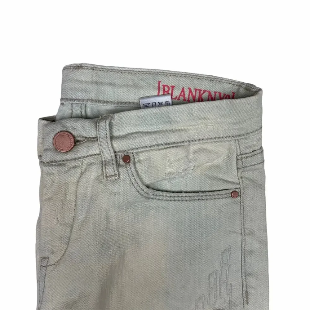 Blank NYC Skinny Jean with Embroidery Cutouts 10